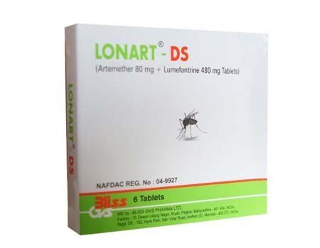 Tabs.-lonard-Ds-Artemether-Lumefantrine-80480mg-1-1